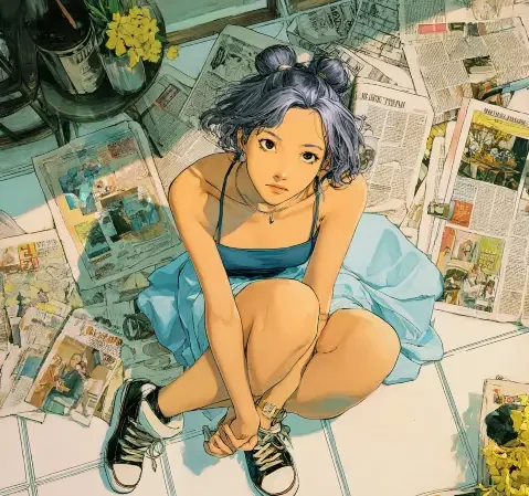运动题材漫画封面风格示意